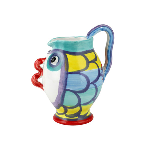 Vietri Pesci Colorati Figural Mini Pitcher

PSE-7814

A joyful and vibrant collection, Pesci Colorati features handpainted designs inspired by the bright and colorful fish of the Mediterranean. The Pesci Colorati Figural Mini Pitcher from plumpuddingkitchen.com is a tabletop showstopper and will bring fresh festivity to everything you pour.

8"H, 4 Cups