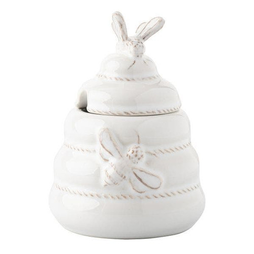 Juliska Clever Creatures Henrietta Honey Pot

From breakfast to tea time, this beautifully sculpted ceramic hive gives a home to your favorite honey - with a lid and wooden spoon for serving.

Measurements: 3.3"L, 3.3"W, 4.8"H
Made of: Ceramic Stoneware
Made in: Portugal