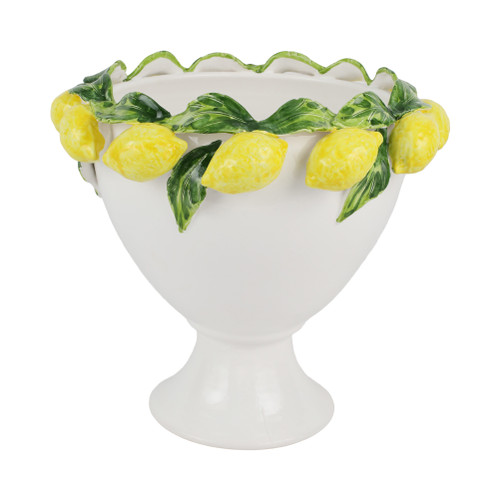 Vietri Limoni Figural Footed Planter

LIM-7788L
14.5"D, 12.5"H

True artwork for your home, the Limoni Figural Footed Planter is adorned with robust, vibrant lemons reminiscent of the Amalfi Coast's famed fruit.