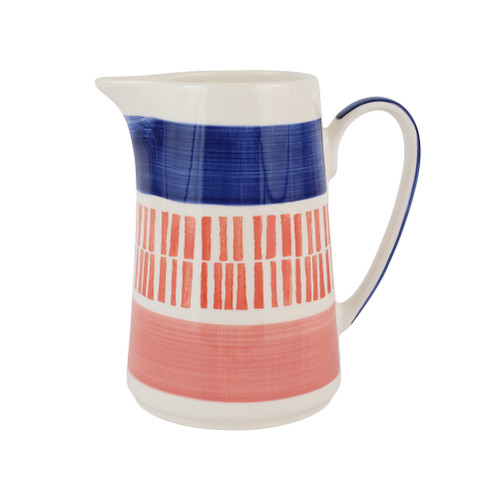 Vietri Moda Bamboo Pitcher

VMDA-003015B
7.75"H, 6 cups

With coral and cobalt, orange and azure, Vietri's Moda from plumpuddingkitchen.com is a lively marriage of fresh contemporary design and art deco heritage. 

The collection is made to be mixed and matched to create your own perfectly unique table, and any combination is guaranteed to bring cheerful energy into your home.  

Handpainted on hard ceramic in Portugal.