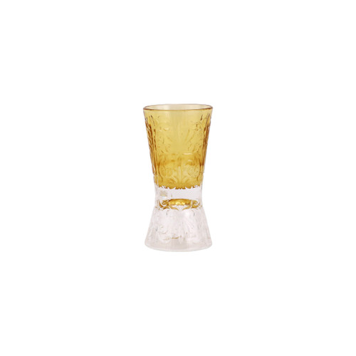 Vietri Barocco Amber Liquor Glass

BCO-8814A
4"H, 2oz

The artful etchings, stately shapes, and rich colors of Vietri's Barocco from Plumpuddingkitchen.com honor Italy's 17th century Baroque period and bring a gracious grandeur to you gatherings.

Made in Naples.

Handwash