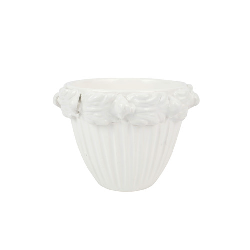 Vietri Rustic Garden White Acanthus Leaf Small Cachepot

RGA-7779W

8.5"D, 6.5"H

With its handsculpted, intricate leaves, the Rustic Garden White Acanthus Leaf Small Cachepot from plumpuddingkitchen.com is a beautiful and unique way to bring Italian style into your home and garden.