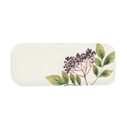 Vietri Foresta Primavera Leaves Small Oval Platter

FPR-9724
12.5"L, 8.25"W

A fresh Italian take on botanicals, Foresta Primavera celebrates Italy's iconic flora. 

Black currant, purple elderberry, orange hawthorn, and red buckthorn trail across each piece, and the precise designs, crisp white background, and minimalist shapes lend a welcome and unexpected complement to the floral designs.

Handpainted on terra bianca in Veneto. 

Dishwasher and microwave safe.