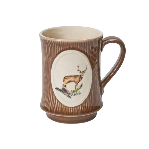 Juliska Forest Walk Stag Mug
CWC10/90
5"L, 3.5"W, 4.5"H, 11oz
We’ve created this foursome of mugs featuring our forest friends in portraiture -- a stately stag, regal pheasant, thoughtful fox, and charming squirrel -- upon a rich backdrop of painterly brown woodgrain. Designed to complement your existing Forest Walk tableware, these cozy mugs pair perfectly with everything from hot coffees on crisp Autumn mornings to fireside hot chocolates. Juliska Forest Walk Stag Mug
CWC10/90
5"L, 3.5"W, 4.5"H, 11oz
We’ve created this foursome of mugs featuring our forest friends in portraiture -- a stately stag, regal pheasant, thoughtful fox, and charming squirrel -- upon a rich backdrop of painterly brown woodgrain. Designed to complement your existing Forest Walk tableware, these cozy mugs pair perfectly with everything from hot coffees on crisp Autumn mornings to fireside hot chocolates.