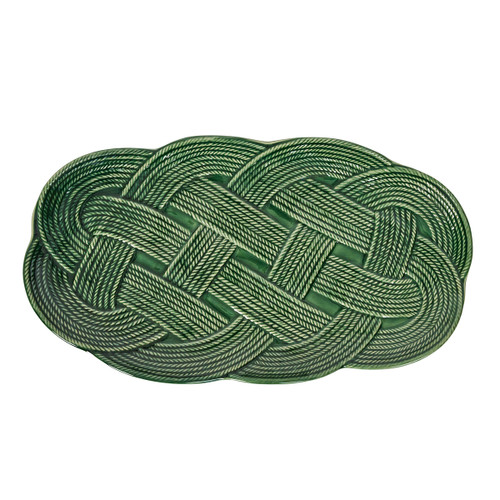 Juliska Le Panier Mystic Knot Basil Hostess Tray

KHM54/29
15"L, 8.5"W, 1'H

Featuring an intricate, woven cable motif in a deep verdant green glaze, this collection brings meaning, texture and timeless elegance to your table.