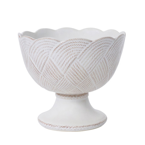 Juliska Le Panier Mystic Knot Whitewash Footed Bowl

KHM30/10
8.25"L, 8.25"W, 7"H, 2.3Qt

Featuring an intricate, woven cable motif in a deep verdant whitewash glaze, this collection brings meaning, texture and timeless elegance to your table.