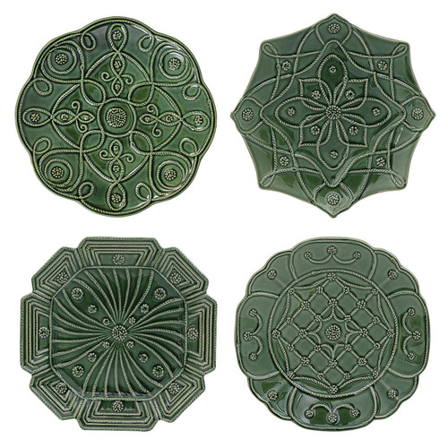 Juliska Jardins du Monde Dessert/Salad Plate Assorted Set /4 - Basil

JMX102S4/29
9.5"D

Lavish detailing of our iconic berries and threads on majestic shapes herald this party plate set from plumpuddingkitchen.com. Each plate pays homage to four of the world’s most beautiful gardens—Landriana in Italy, Villandry in France, Alcazar in Spain, and Heligan in England—and is dressed up in a sunshine yellow, whitewash, blush or basil glaze. Gift boxed.