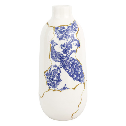 Vietri Storia Large Vase

SRA-9783
7" D, 15.5"H

Inspired by the poetic Japanese art of Kintsugi and brought to life by maestro Italian artisans, each Storia piece celebrates the beauty found in imperfection. The Storia Large Vase features handpainted blue and white designs with gilded seams, and it exudes both old-world charm and modern high design. Each piece demonstrates the strength and elegance in resilience and makes a striking statement piece in your home.