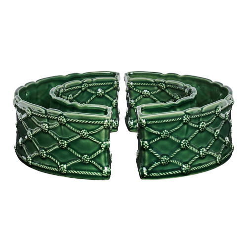 Juliska Berry & Thread Petite Parterre Garden Half Circle Vase Set/2 - Basil

JA156S2/29
11"L, 5.5"W, 3.25"H each (1Qt)

Create your own fantasy tabletop garden inspired by the formal parterre gardens of Château du Villandry in France. This fabulously unique set of two ceramic vases in our signature Whitewash glaze and Berry & Thread lattice work motif can be endlessly configured to display your beautiful blooms, whether they’re forever florals or picked freshly from your garden. Use them to encircle the base of a vase, or in combination with our other parterre sculptural pieces.