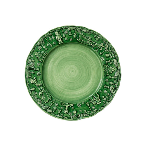 Fiabe di Natale Green Salad Plate

FBN-7401GR
9"D

Vietri's Fiabe di Natale collection from plumpuddingkitchen.com is a celebration of holiday storytelling, brought to life through sculptural Italian artistry.

Handpainted and handsculpted, each piece is adorned with delicately carved, three-dimensional vignettes along its rim that capture the magic and nostalgia of the season.

Every piece transforms everyday gatherings into meaningful celebrations, revealing the spirit of the holidays each time it is brought to the table.

Dishwasher, microwave, freezer and oven safe