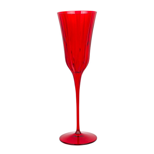 Vietri Natalia Red Champagne Glass
NLE-8850R
9.75"H, 7oz

Reminiscent of cut crystal, Natalia from plumpuddingkitchen.com is poised for elegance with etched Italian glass that can be dressed up or down for any dining occasion.

Made in Naples. Dishwasher safe.
