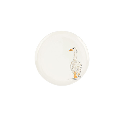 Vietri Fattoria Goose Salad Plate

FTO-9701C
9.25"D

A masterful blend of elegance and whimsey, Vietri's Fattoria collection from plumpuddingkitchen.com celebrates the animals of an old-world Italian estate. 

Carefully handpainted by maestro artisan Gianluca Fabbro, each animal portrait brims with rich, expressive detail, and the result is timeless and refined.

This collection was designed to be mixed and matched to create a unique and countryside-inspired table or gallery wall.

Handpainted on terra bianca in Veneto.

Dishwasher and microwave safe