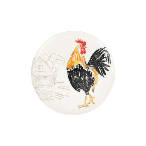 Vietri Fattoria Rooster Dinner Plate

FTO-9700A
11.25"D

A masterful blend of elegance and whimsey, Vietri's Fattoria collection from plumpuddingkitchen.com celebrates the animals of an old-world Italian estate. 

Carefully handpainted by maestro artisan Gianluca Fabbro, each animal portrait brims with rich, expressive detail, and the result is timeless and refined.

This collection was designed to be mixed and matched to create a unique and countryside-inspired table or gallery wall.

Handpainted on terra bianca in Veneto.

Dishwasher and microwave safe
