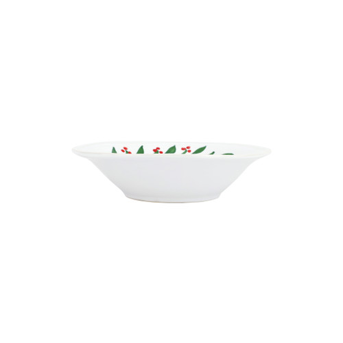 Vietri Aria Holiday Cereal Bowl

VARH-004005
7.25"H, 1.75"H

Aria Holiday from plumpuddingkitchen.com brings crisp, festive delight with its detailed depictions of the holly branch and berries on a lush, white background.

Jolly for the holidays and perfect for the months that follow, this dinnerware will be a treasured part of your winter entertaining. 

HANDPAINTED ON STONEWARE IN PORTUGAL.

Dishwasher, microwave, freezer, and over safe.