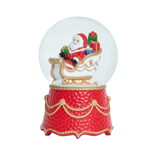 Juliska Berry & Thread North Pole Santa in Sleigh Snow Globe

SG/03
4.38"D, 7.2"H

Playing “Here Comes Santa Claus” in classic holiday fashion, the jolly man in red has arrived with his sleigh full of toys upon a merry and bright base that’s trimmed with golden swags of our iconic Berry & Thread. This hand-painted keepsake snow globe makes a beautiful addition to your holiday décor and a perfect present for everyone on your nice list. Gift boxed.