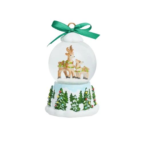 Juliska Berry & Thread North Pole Reindeer Snow Globe Place Card Holder

PH21/88
2.5"D, 4"H

Add a touch of holiday magic to every place setting with these miniature snow globe place card holders that make whimsical keepsakes for your guests. Each piece is intricately detailed and hand-painted in festive hues with a snowy forest base and a pair of charming animals within—polar bears, reindeer, penguins, or huskies.