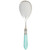 The Aladdin Antique Aqua Serving Spoon features elegant pearlized handles with the strength of high-grade acrylic and 18/10 stainless steel. This color is also available in our brilliant finish, please call 919-245-4180 to order.
10.25"L
ALD-9806A