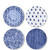 Vietri Santorini Dinner Plates Assorted Set/4

VSAN-003000

10.75"D

Liven up your everyday dinner parties with the playful designs of Vietri's Santorini from plumpuddingkitchen.com, inspired by a well-traveled lifestyle. 

Assorted blue and white patterns make entertaining fun by recreating the beautiful mosaic tiles found in the Greek Isles. 

Handmade of hard ceramic. 
Dishwasher and microwave safe. 