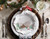 Juliska Berry & Thread North Pole Scalloped Dessert/Salad Plate Set/4
JN63SET/88
9"D

The mythical, folkloric world of the North Pole is hand illustrated atop iconic Berry & Thread shapes in this new holiday collection. Each scalloped dessert/salad plate in this set of four features a unique scene – the reindeer barn, Santa’s cottage, the elves’ village and toy workshop!