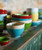 Vietri Cucina Fresca Aqua Small Serving Bowl

CUF-2630AQ
9"D, 3.5"H

Cucina Fresca from plumpuddingkitchen.com was inspired by the Tuscan landscape. Paprika captures Italy's rich clay earth with a warm finish and deckled terra cotta edges reminiscent of peasant pottery.

Saffron, warm and inviting, embodies the softness of Tuscany's swaying fields of wheat and pays tribute to the original Cucina Fresca collection.

Tuscany's vibrant green grass is reimagined in Pistachio.

Handmade of terra cotta in Tuscany
In the 1300's, peasants used rustic glazes on their hand-thrown pottery that separated during firing, exposing the terra cotta on the edges of the pieces. VIETRI reproduces these edges on Cucina Fresca using clear glazes.
Part of the Cucina Fresca Family of Dinnerware
Dishwasher and microwave safe.