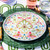 Juliska Sofia Multi Dinner Plate
SMM01/88
11"D

A fantasy garden of imagined blossoms in an enchanting array of vibrant hues to mix and match with other collections for effortless outdoor entertaining. Whether you're unfurling your picnic blanket in wine country or hosting a moonlit garden party, these plates were designed to mimic ceramic, with a substantial heft and weight that will keep your guests guessing. Chic and shatterproof style for every epicurean adventure!

Dishwasher safe- avoid high heat, top shelf for acrylic. Not oven, microwave or freezer safe. BPA free; acrylic is not suitable for hot contents. Avoid cleaners that contain citrus.