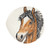 Vietri Fattoria Horse Organic Round Platter

FTO-9754
16"L, 15.5"W

A masterful blend of elegance and whimsey, Vietri's Fattoria collection from plumpuddingkitchen.com celebrates the animals of an old-world Italian estate. 

Carefully handpainted by maestro artisan Gianluca Fabbro, each animal portrait brims with rich, expressive detail, and the result is timeless and refined.

This collection was designed to be mixed and matched to create a unique and countryside-inspired table or gallery wall.

Handpainted on terra bianca in Veneto.

Dishwasher and microwave safe.