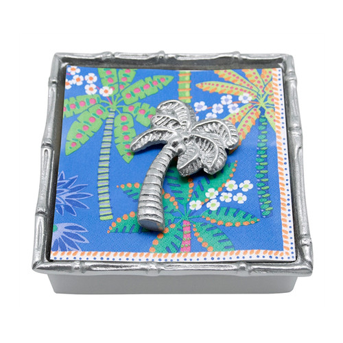 Mariposa Palm Tree Bamboo Napkin Box