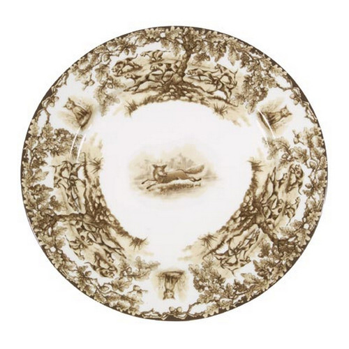 C.E. Corey Aiken Fox Dinner Plate