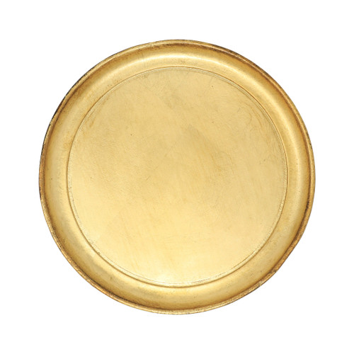 Florentine Wooden Small Round Tray