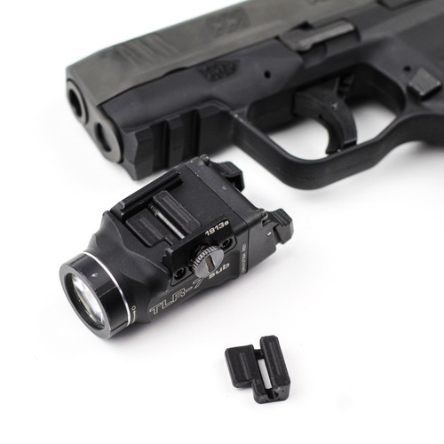 Light rail adapter key components for HK CC9 1913 Streamlight TLR-7 sub Rail Kit made by Total Innovative Tactical Solutions.
