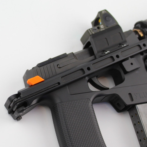 Total Innovative Tactical Solutions cheek index for p365 raider installed on foldout brace folded.