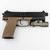 Picatinny rail kit for HK Mk 23, also known as the Offensive Handgun Accessory, shown attached with light, side profile view.