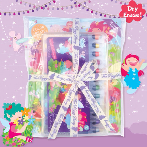 Glitter Fairy Dry Erase Coloring Gift Set