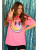 Neon Tie Dye Smiley Tee