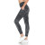 Charcoal Premium Nylon Activewear Print Capri Leggings (25" Inseam)