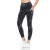 Black Premium Nylon Activewear Print Capri Leggings (25" Inseam)