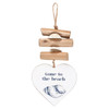 Gone To The Beach Driftwood Heart Sign
