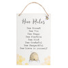 Hive Rules Hanging Sign