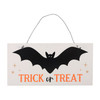 Trick or Treat Bat Hanging Sign