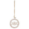 White Wooden Hanging Triple Moon