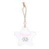 Baby Girl Hanging Star Sentiment Sign