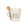 My Broomstick Runs on Coffee Mug and Spoon Set