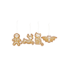 Set of 4 Creepy Skeleton Cookie Ornaments