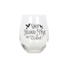 My Blood Type is Wine Stemless Wine Glass