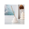 Cream Speckle Balancing Stones Incense Stick Holder