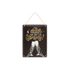 Til Death Do Us Party Champagne Hanging Metal Sign