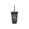 Deadly Poison Plastic Tumbler with Straw