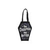 The Creepier the Better Coffin Shaped Tote Bag