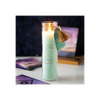 White Sage Tube Candle with Clear Quartz Crystals