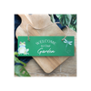 Green Welcome to Our Garden Hanging Sign